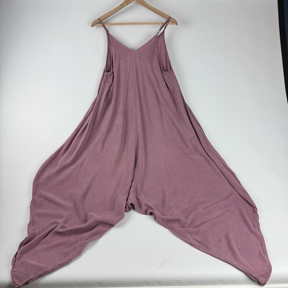 Daughters of Culture One-Size Boho Harem Jumpsuit – Mauve - Picture 2 of 5